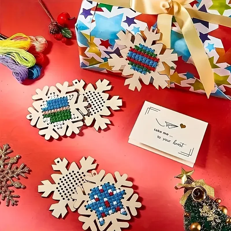 Embroidery Xmas Ornaments - 1 Set 2026 Neuestes Hochwertiges Lebkuchenmann