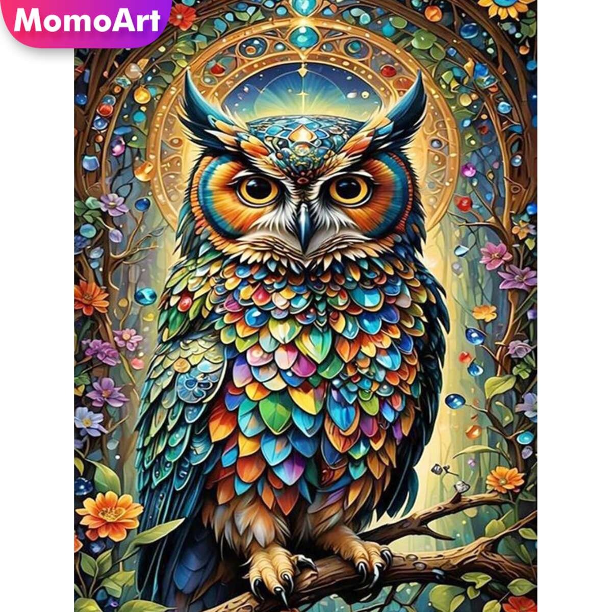 Embroidery Handicraft - Momoart Neue Ankunft Diamant Mosaik Eule