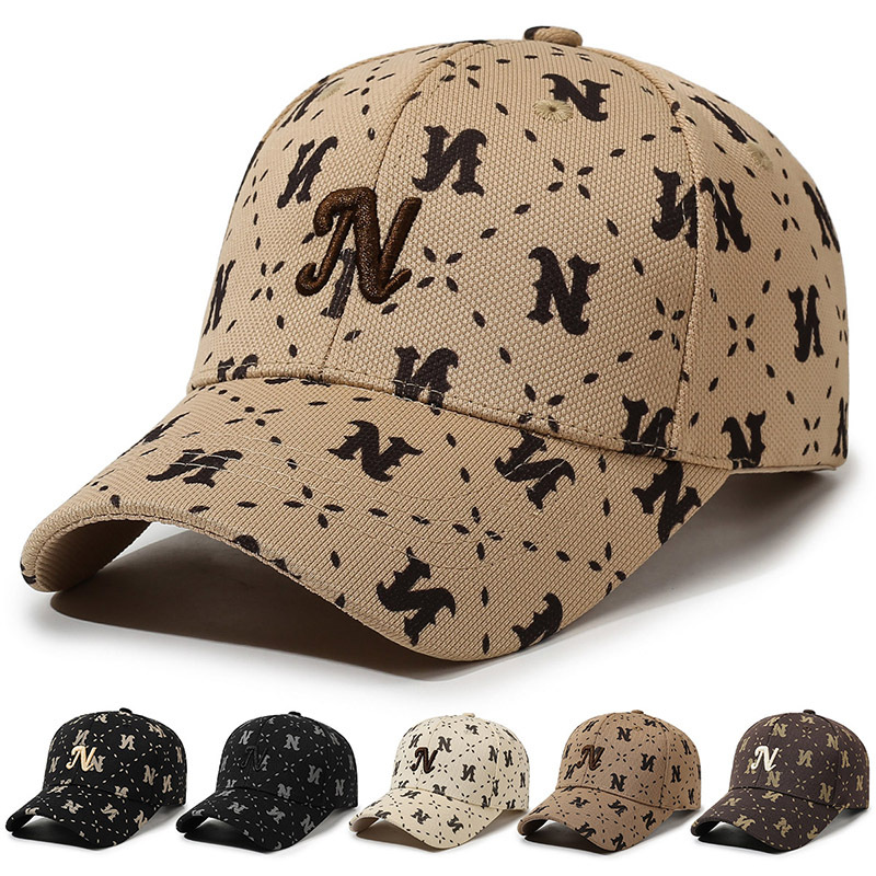 Embroidery Letter N - Unisex Baseballkappe mit Buchstaben-N-Stickerei, Modische Frühlings-