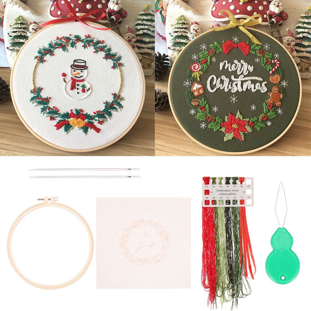 Embroidery Xmas Ornaments - Kunst Nähen Zubehör Nadel Faden Nadel