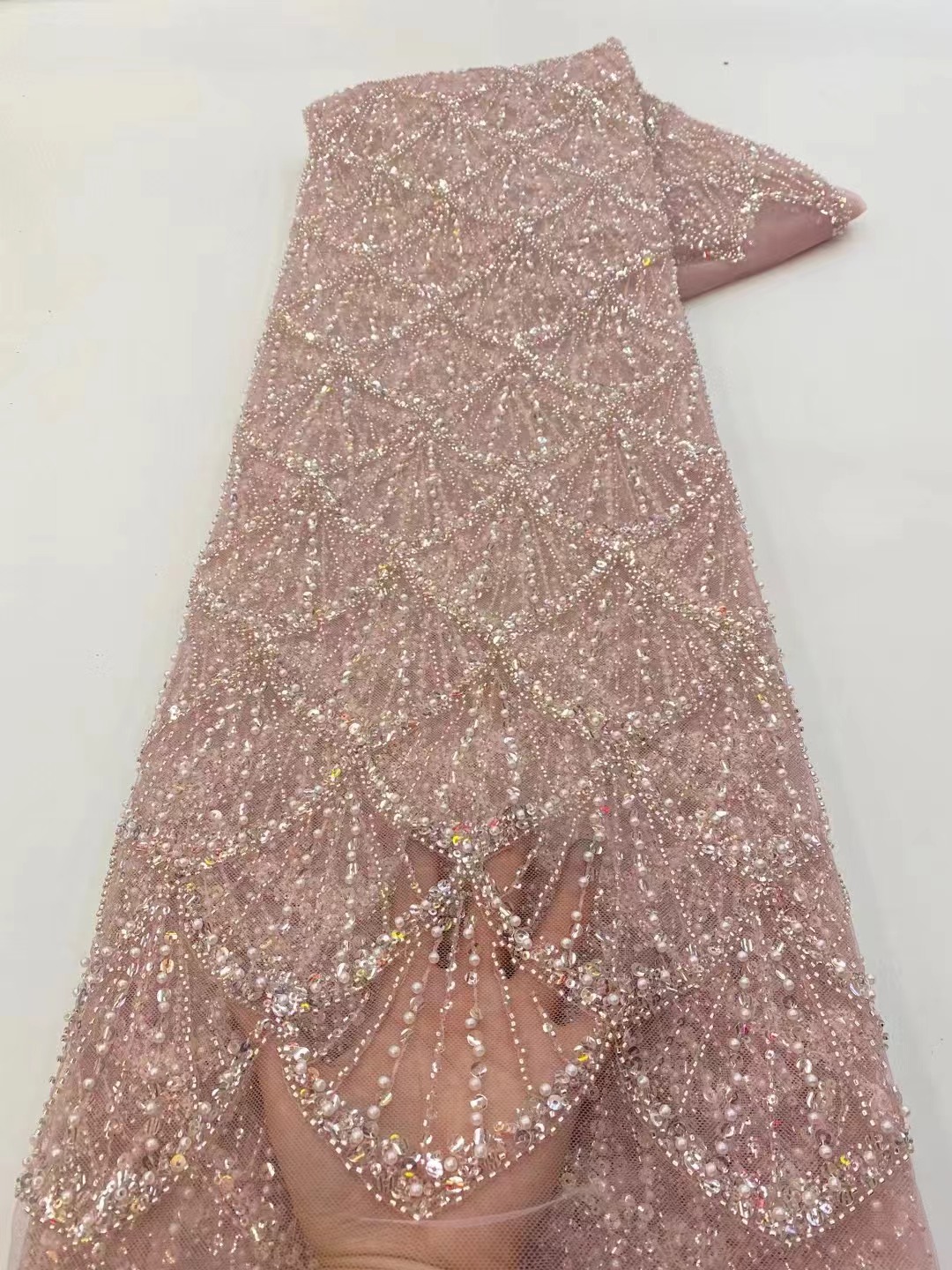 Embroidery Net Fabric - Afrikanischer Tüll-Spitzenstoff 2026 Französischer Netz-Paillettenstoff zum