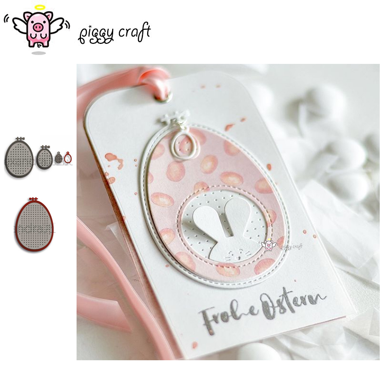 Embroidery Egg - Piggy Handwerk metall schneiden stirbt cut