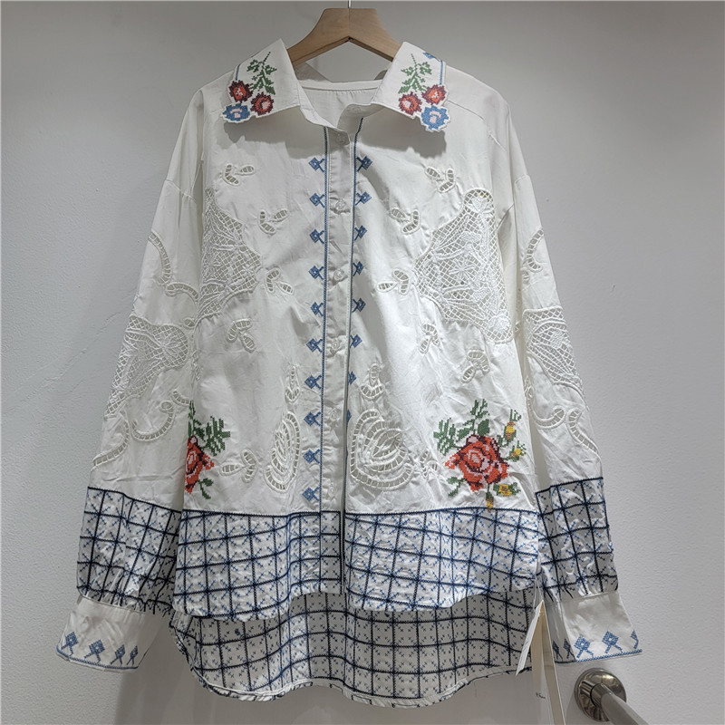 Embroidery On Shirt - SuperAen 2026 Herbst Koreanischer Stil Damen