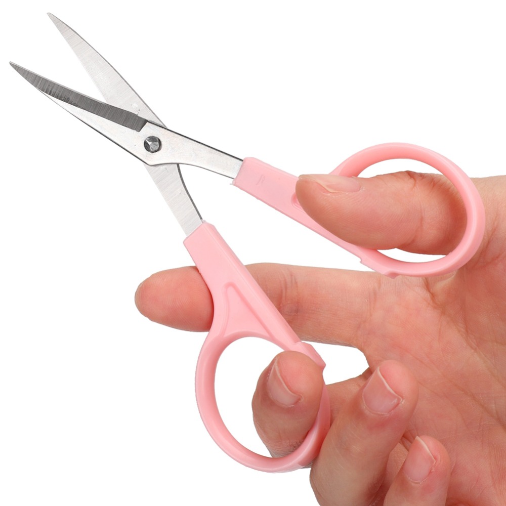 Embroidery Scissors Small - 3 Stück hochpräzise gebogene Stickereischere, rosa