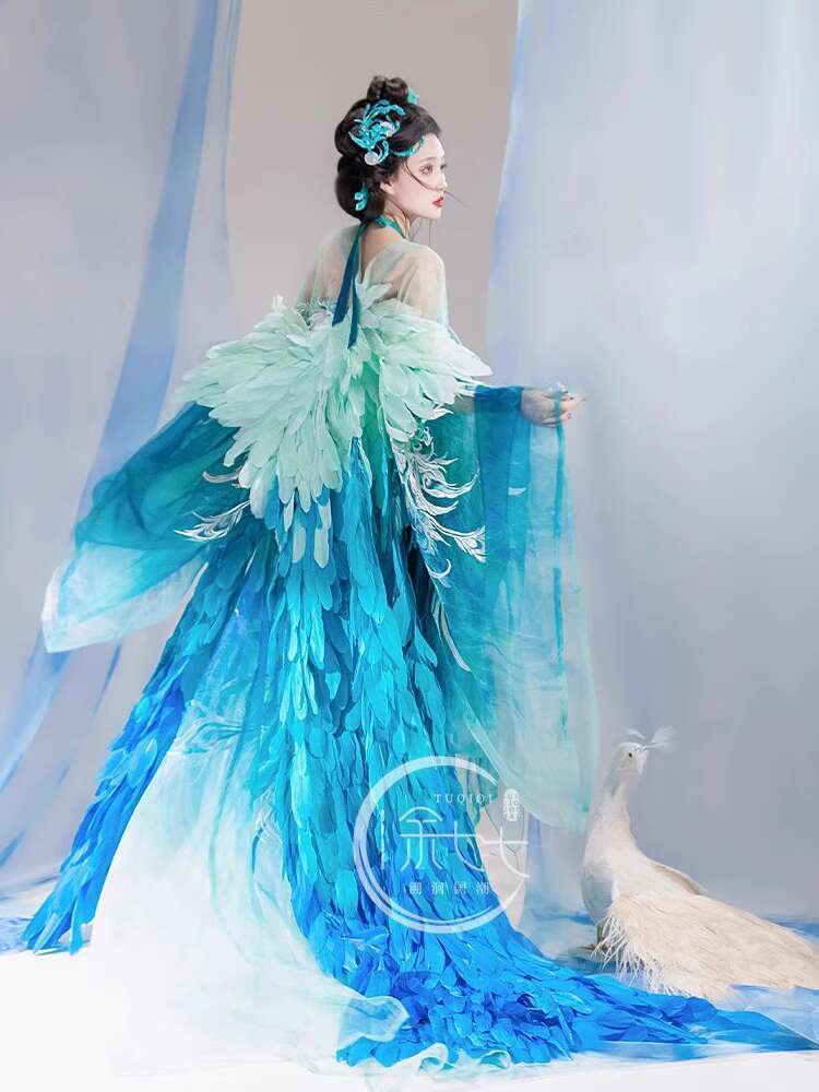Embroidery Skirt - Neue Pfau Hanfu Damenmode Schwerindustrie Stickerei