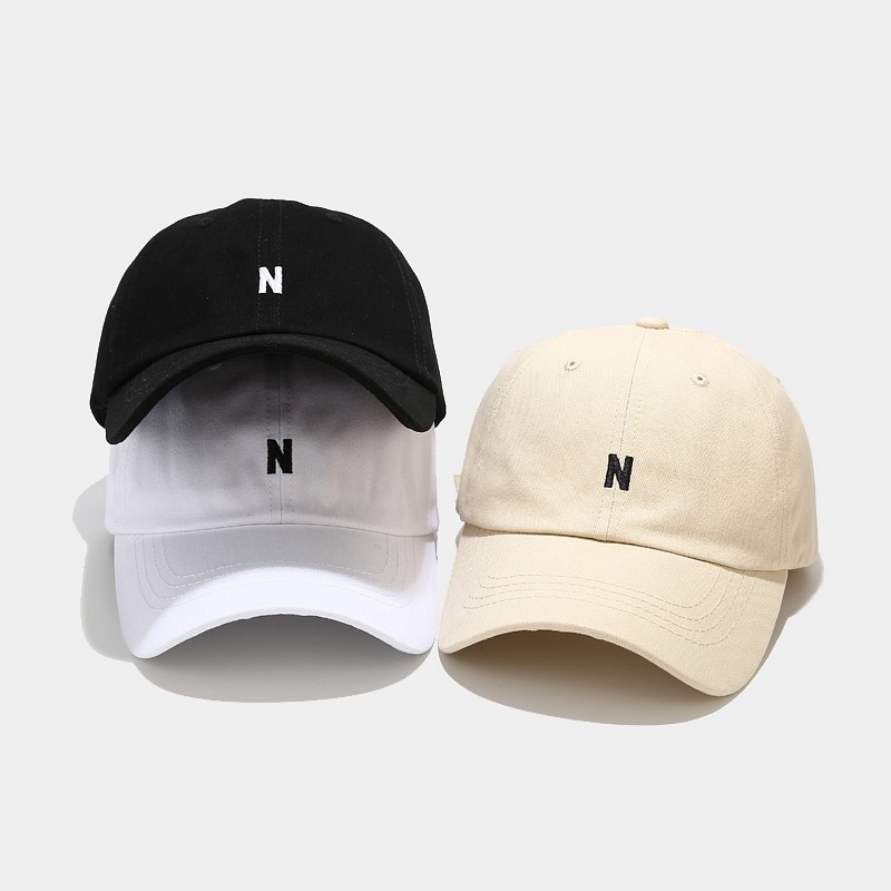 Baumwoll-Baseballkappe, Unisex – Embroidery Letter N Bewertung und Preis