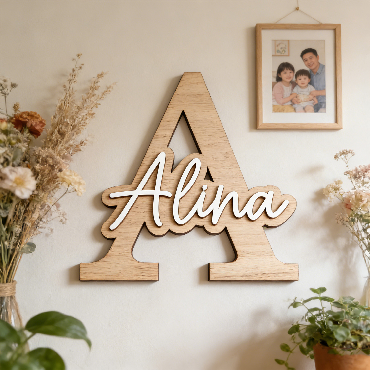 1 Stück Anpassbares Holz-Buchs – Embroidery Alphabet Bewertung und Preis