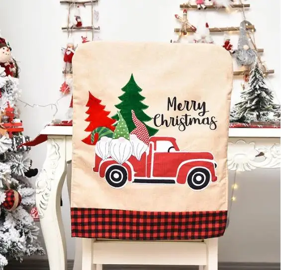 4/6/8 stücke Weihnachten Stuhl – Embroidery Xmas Tree Bewertung und Preis