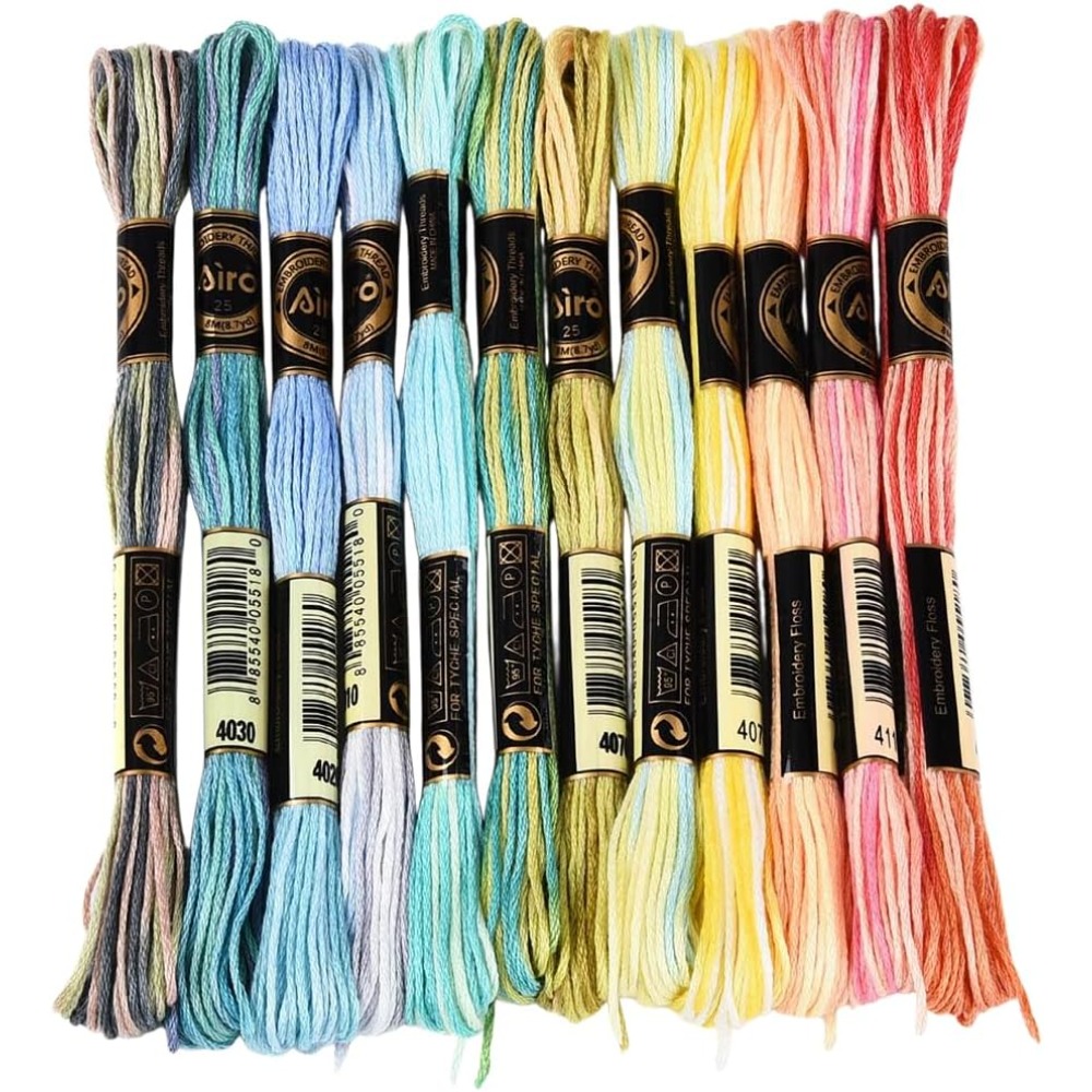 12 Stränge 105 Yards 6-fädiger – Embroidery Stitch Bewertung und Preis