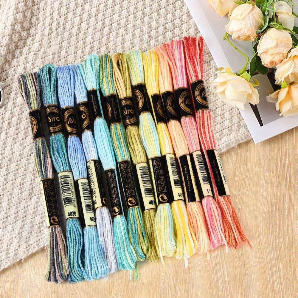 12 Stränge 105 Yards 6-fädiger – Embroidery Stitch Bewertung und Preis