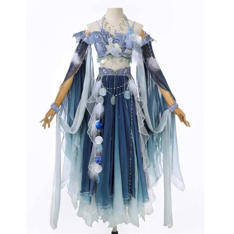 Exotisches blaues Kleid mit au – Embroidery Skirt Bewertung und Preis