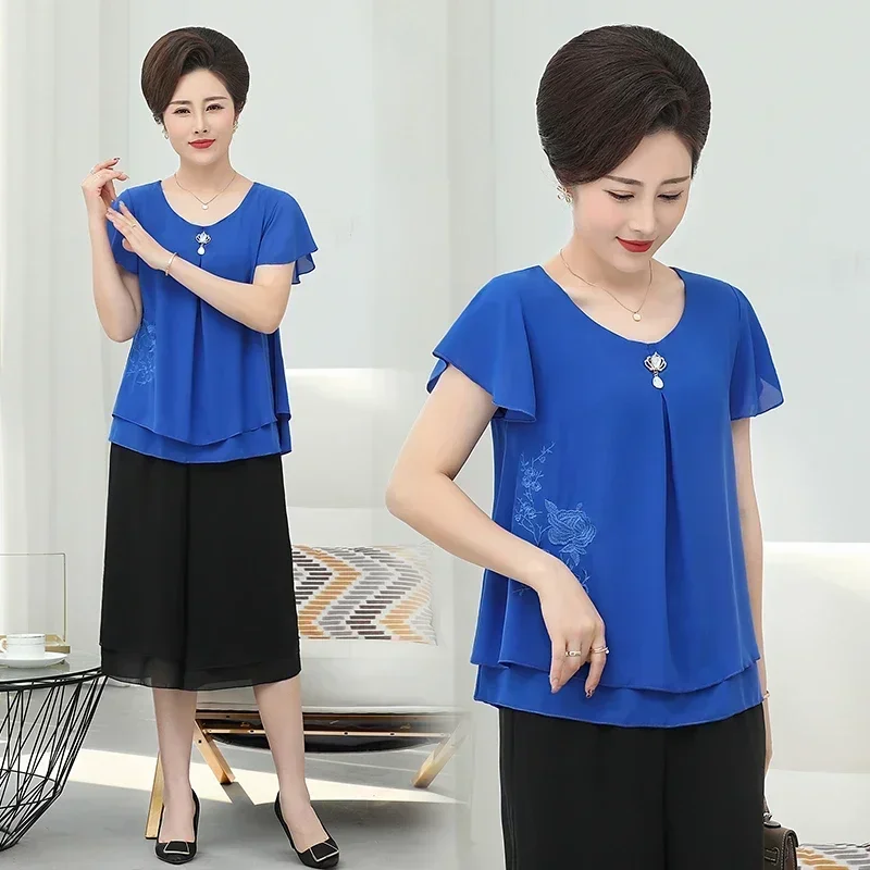 Casual Fashion Set Kurzarm Chi – Embroidery On Shirt Bewertung und Preis