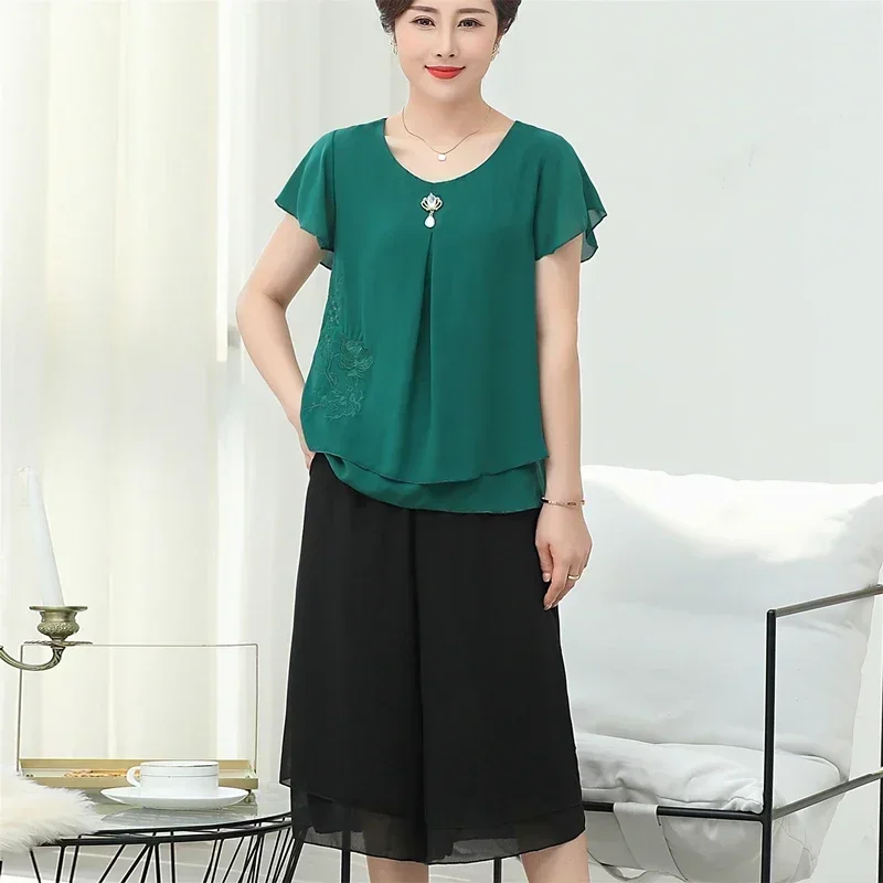 Casual Fashion Set Kurzarm Chi – Embroidery On Shirt Bewertung und Preis