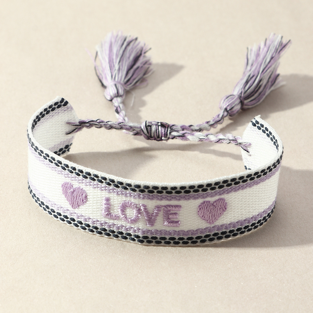 Handgefertigtes Armband mit Bu – Embroidery Letter N Bewertung und Preis