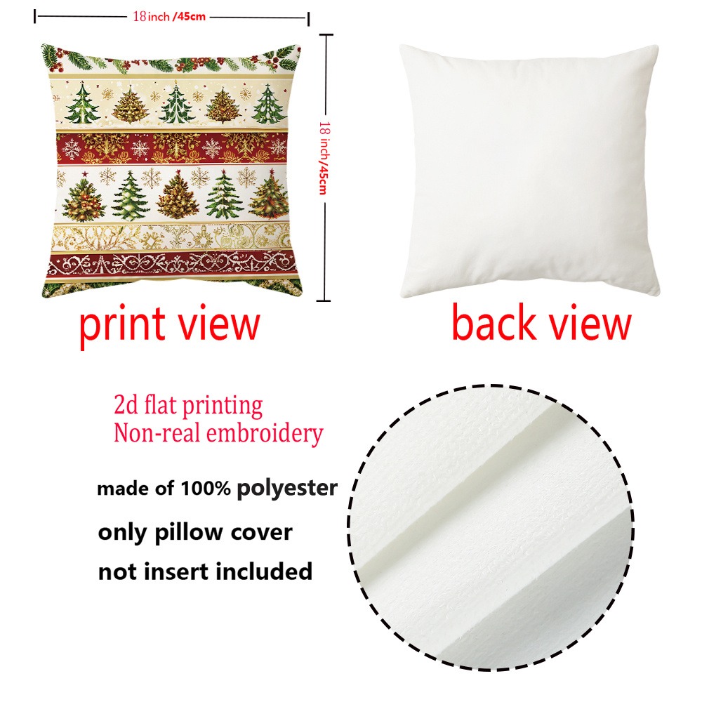 2 Stück, 2D flache, mit Frohe  – Embroidery Xmas Tree Bewertung und Preis