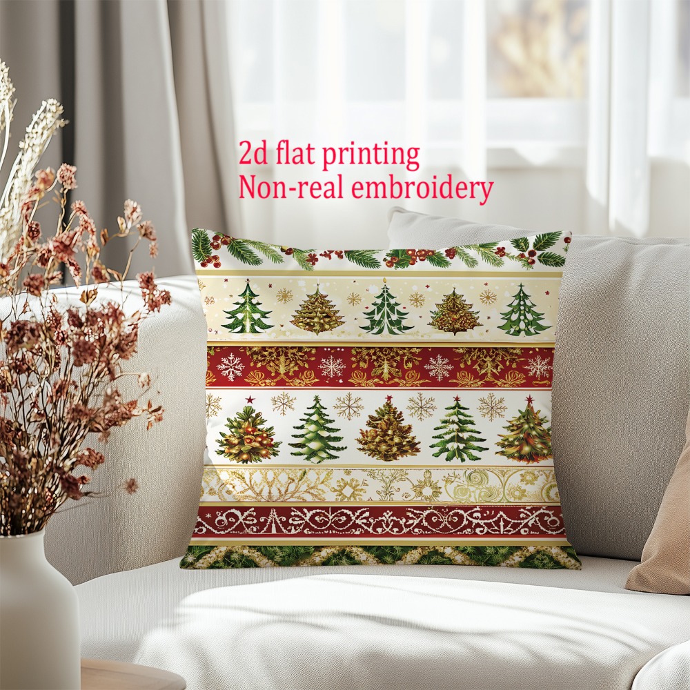 2 Stück, 2D flache, mit Frohe  – Embroidery Xmas Tree Bewertung und Preis