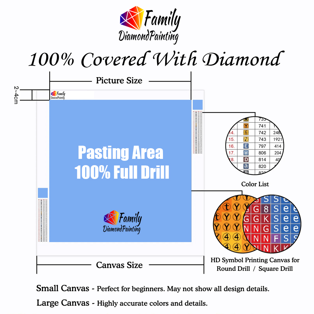Diamant Malerei Familie voller – Embroidery Egg Bewertung und Preis