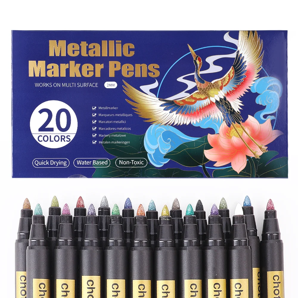 10/20 farbige Metallic-Marker, – Embroidery Egg Bewertung und Preis