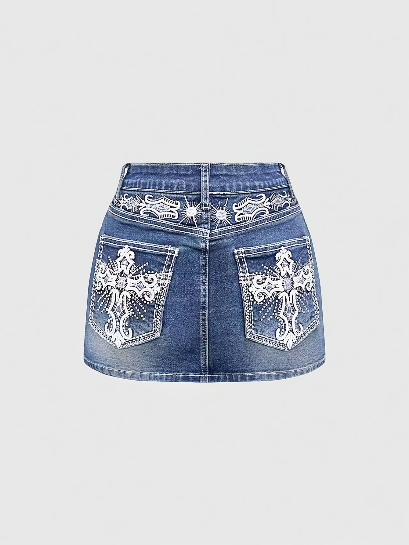 Neuer Modischer Lässiger Hocht – Embroidery Skirt Bewertung und Preis