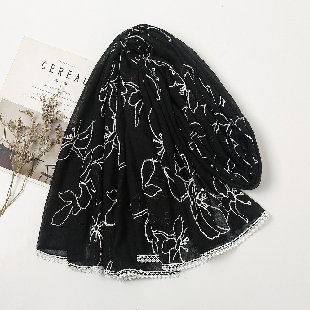 Vielseitiger Eleganter Hijab-S – Embroidery Hijab Bewertung und Preis