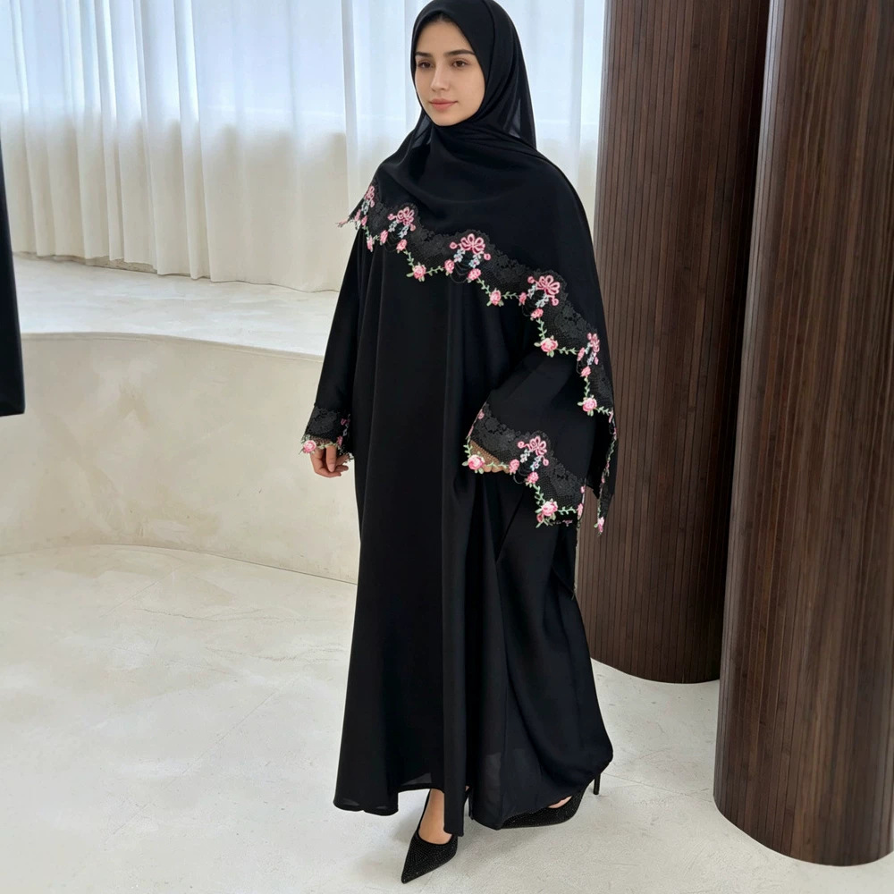 Eid-Kleid für Frauen Muslimisc – Embroidery Hijab Bewertung und Preis