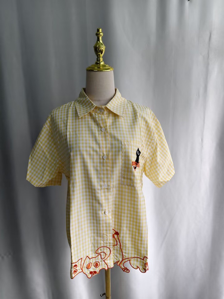 Kimutomo Damenblusen mit Katze – Embroidery On Shirt Bewertung und Preis