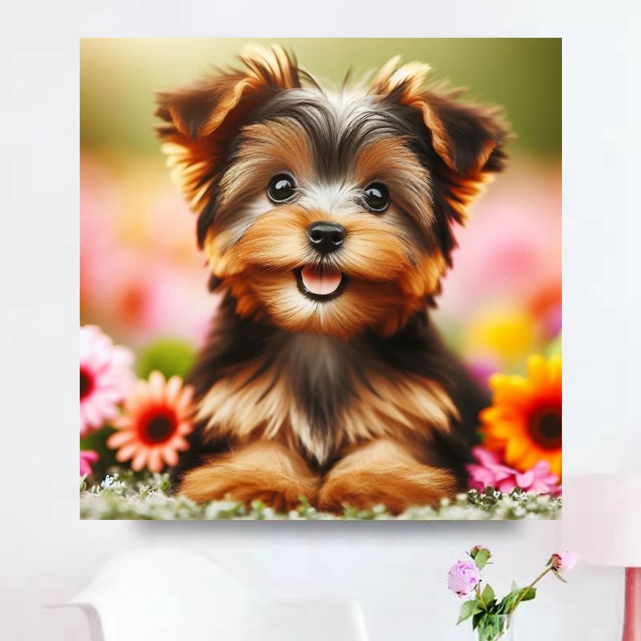 Yorkshire Terrier Hund 5D DIY  – Embroidery Stitch Bewertung und Preis