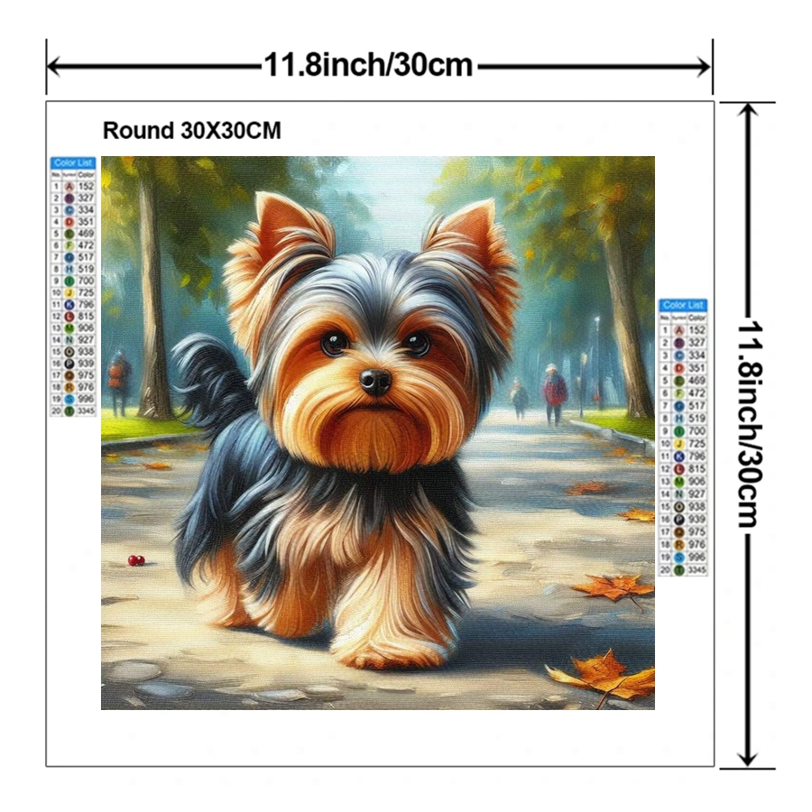 Yorkshire Terrier Hund 5D DIY  – Embroidery Stitch Bewertung und Preis
