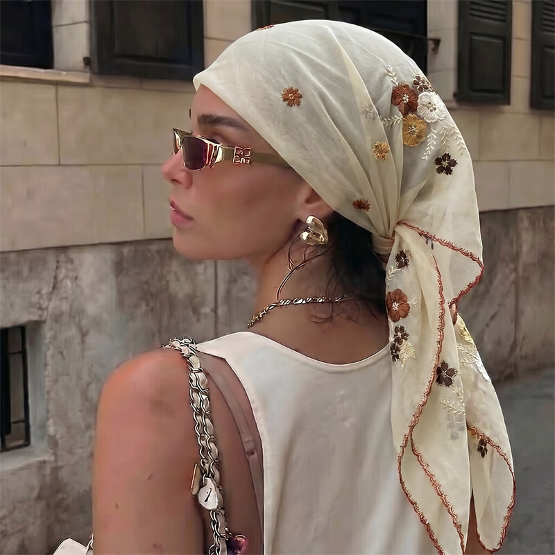 Luxuriöser Transparenter Mesh- – Embroidery Hijab Bewertung und Preis