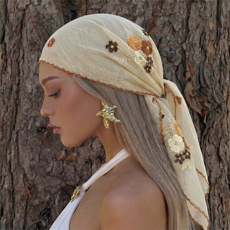 Luxuriöser Transparenter Mesh- – Embroidery Hijab Bewertung und Preis