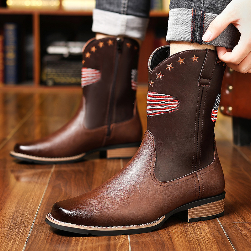 Neue Marken-Herrenstiefel mit  – Embroidery Stitch Bewertung und Preis