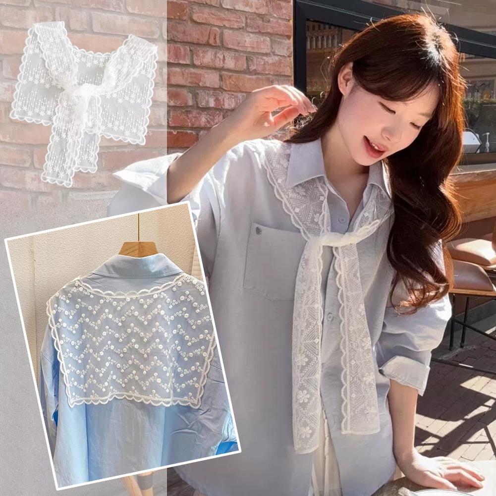 Französischer Spitzen-Schal fü – Embroidery Uniform Bewertung und Preis