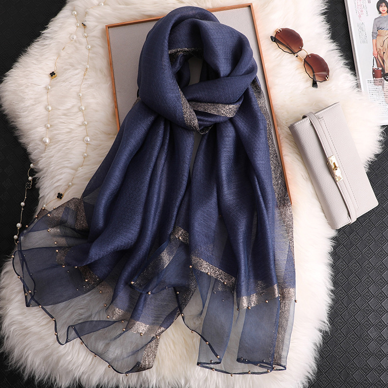 2024 Luxus 100 % Seide Schal S – Embroidery Hijab Bewertung und Preis