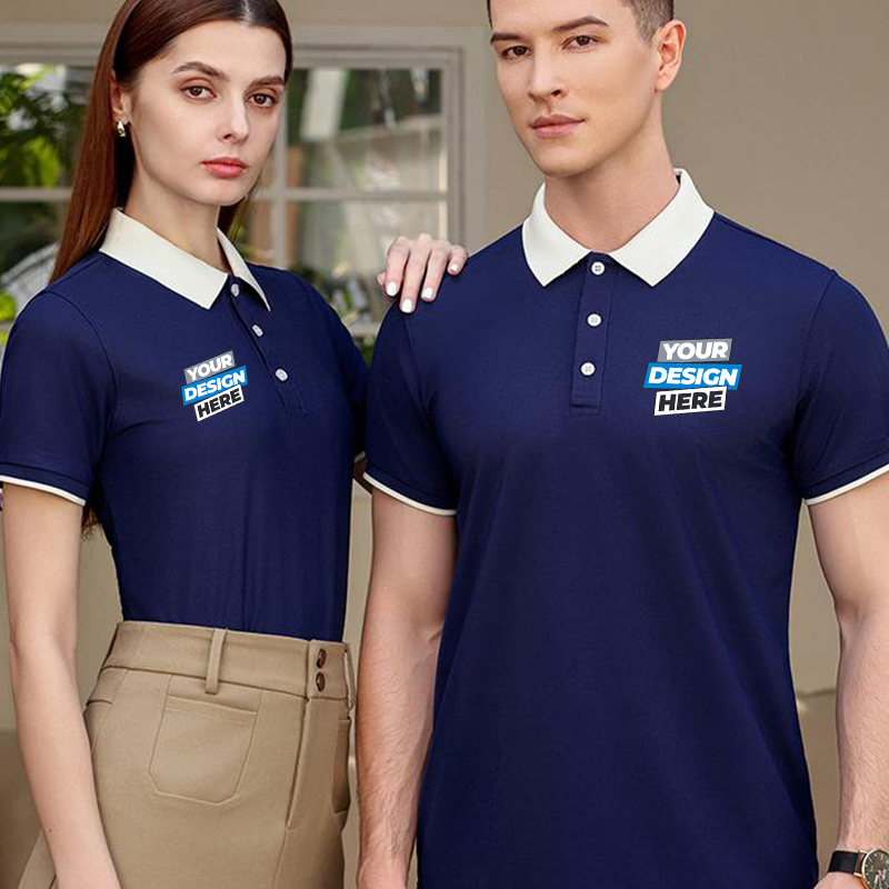 Farbblock-Poloshirt – kostenlo – Embroidery Uniform Bewertung und Preis