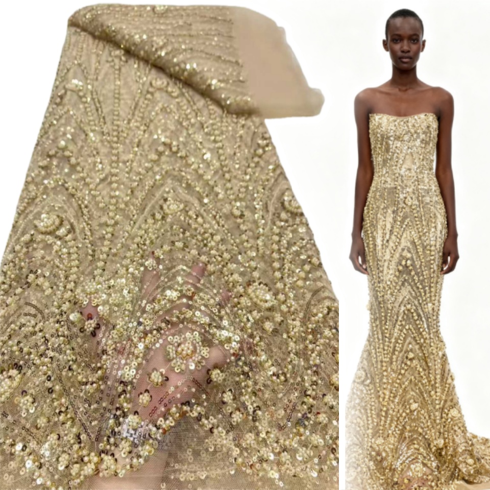 2026 afrikanischen Nigerianisc – Embroidery Net Fabric Bewertung und Preis