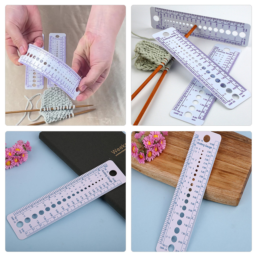 6-teiliges Strickmesslineal, p – Embroidery Handicraft Bewertung und Preis