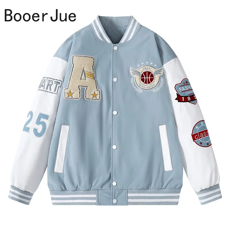 Streetwear Unisex College-Jack – Embroidery Letter N Bewertung und Preis
