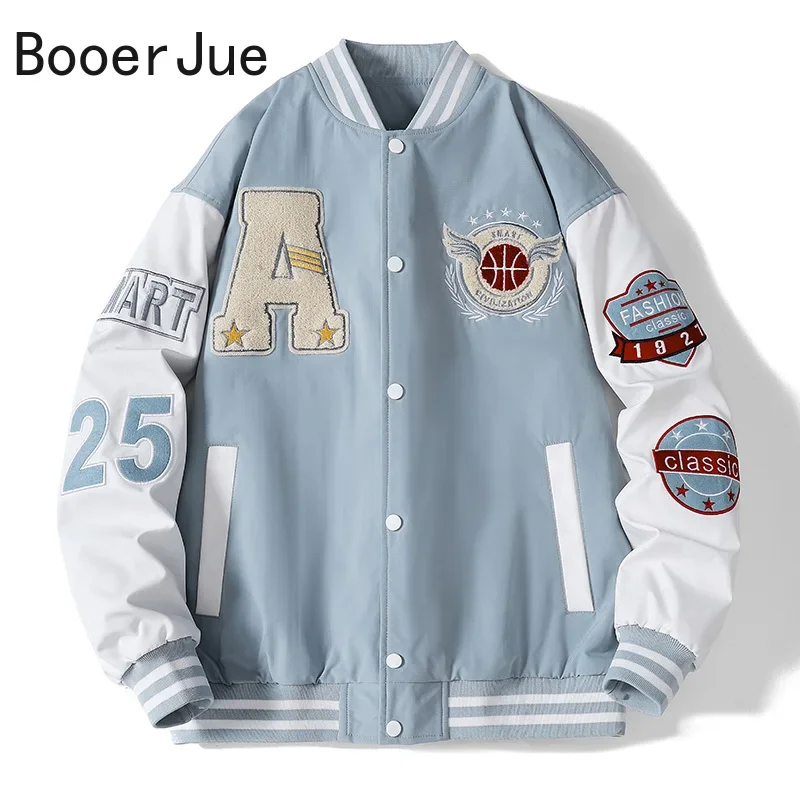 Streetwear Unisex College-Jack – Embroidery Letter N Bewertung und Preis