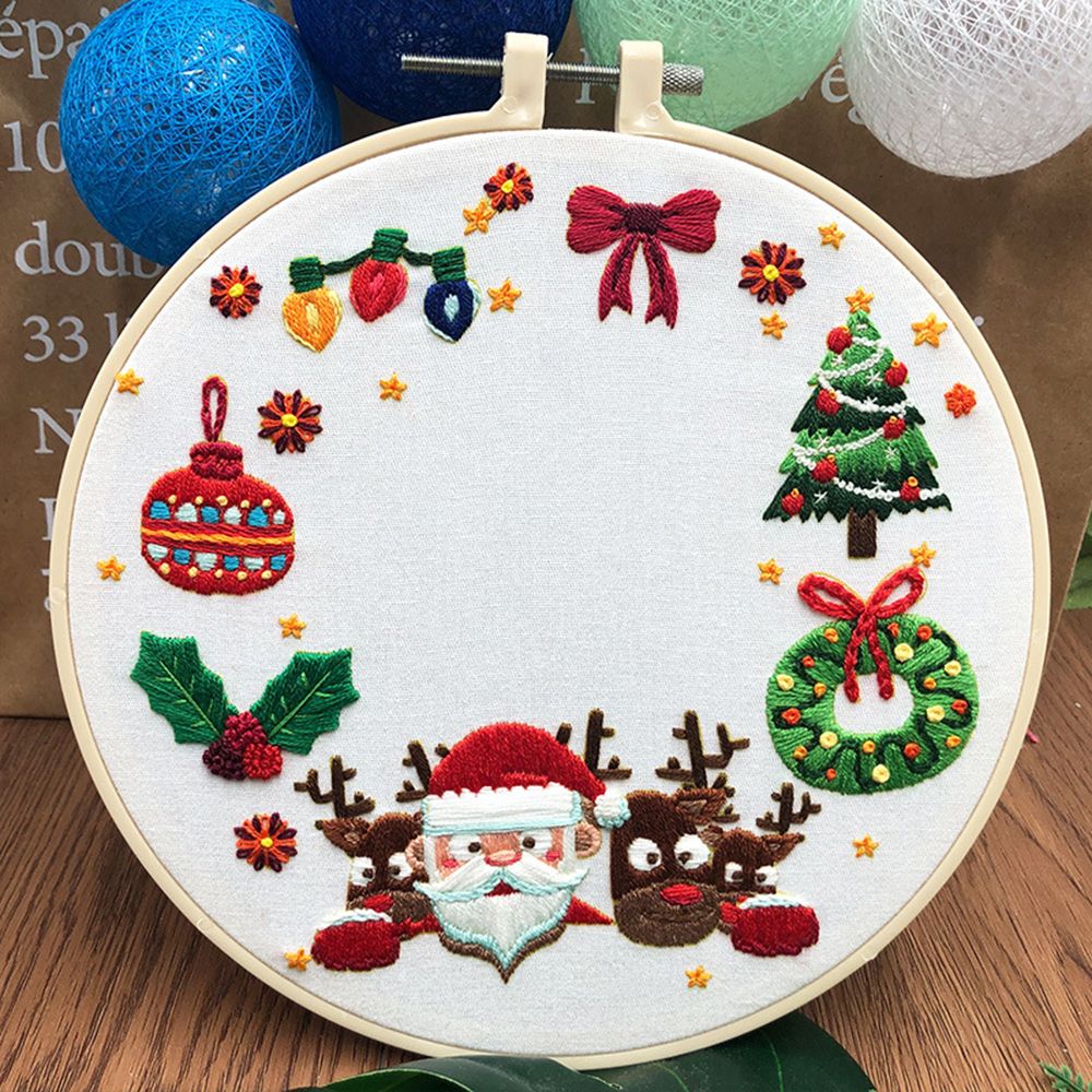 Party-Geschenk Feiertagsdekora – Embroidery Xmas Ornaments Bewertung und Preis