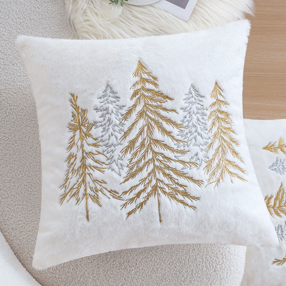 Weihnachten Faux Kaninchen Fel – Embroidery Xmas Tree Bewertung und Preis