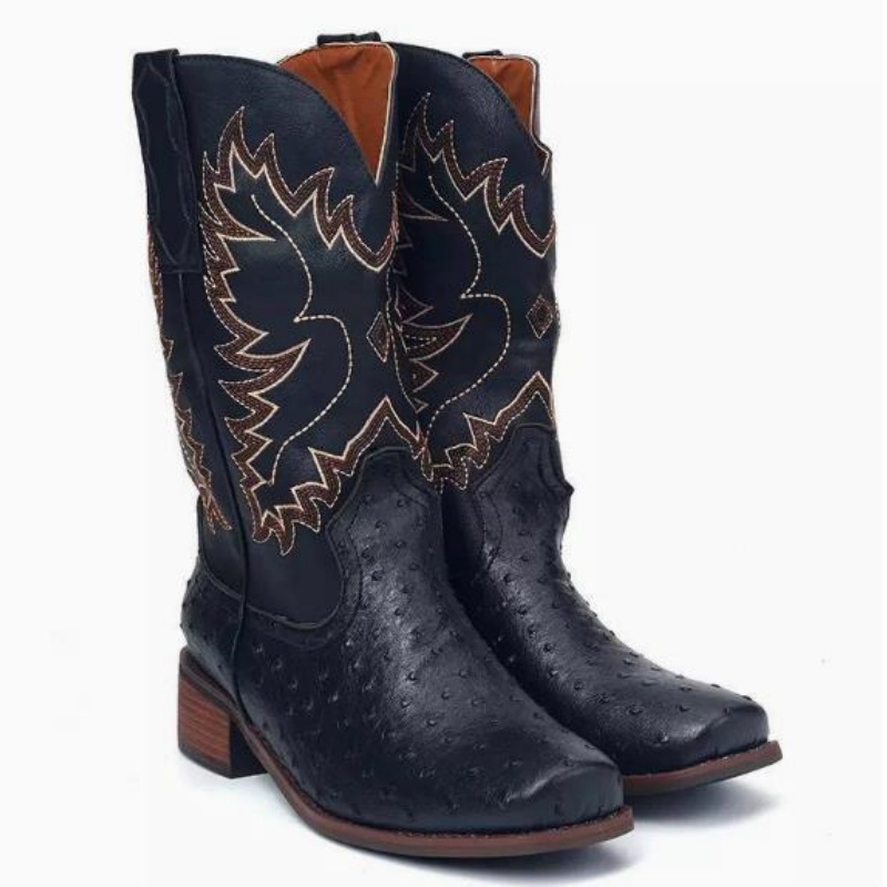 Herren Hohe Stiefel mit Sticke – Embroidery Stitch Bewertung und Preis
