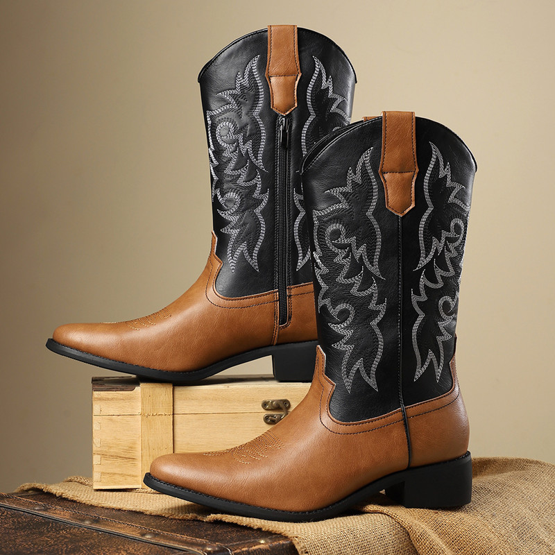 NEUE Herren Hohe Stiefel mit S – Embroidery Stitch Bewertung und Preis