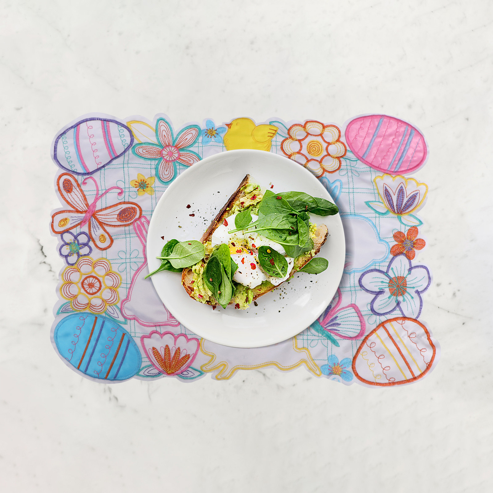 1 Stück Hasen-Osterei Tischset – Embroidery Egg Bewertung und Preis