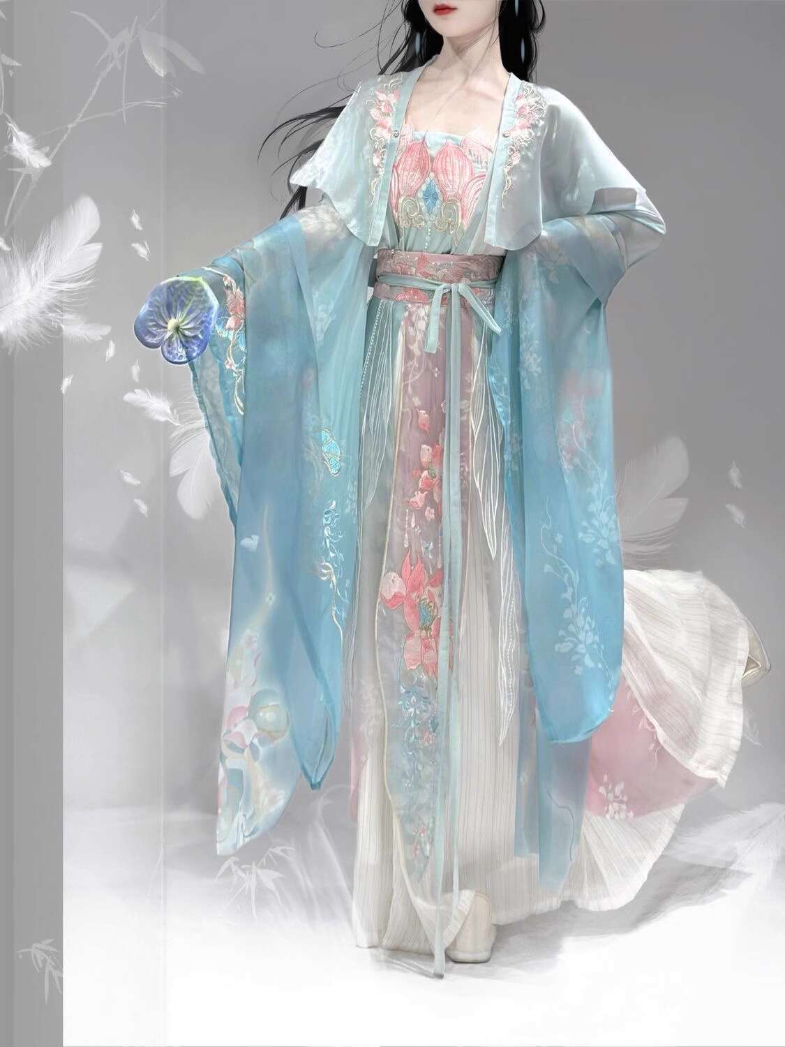 Neue Hanfu Wei Jinfeng Schwere – Embroidery Skirt Bewertung und Preis