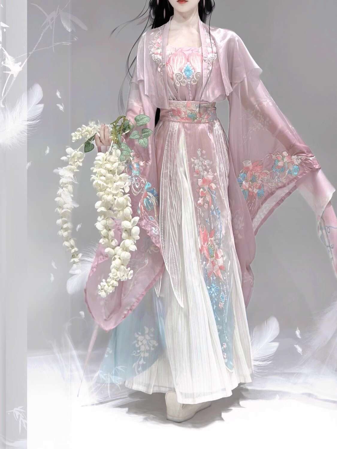 Neue Hanfu Wei Jinfeng Schwere – Embroidery Skirt Bewertung und Preis