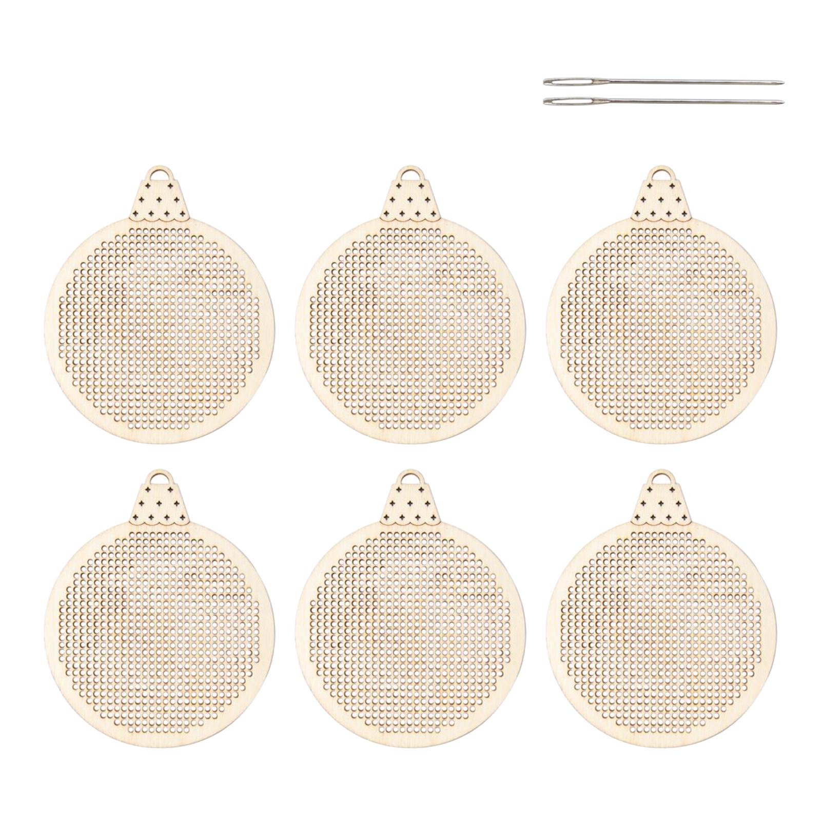 6x Holzscheiben DIY Stickerei  – Embroidery Xmas Tree Bewertung und Preis