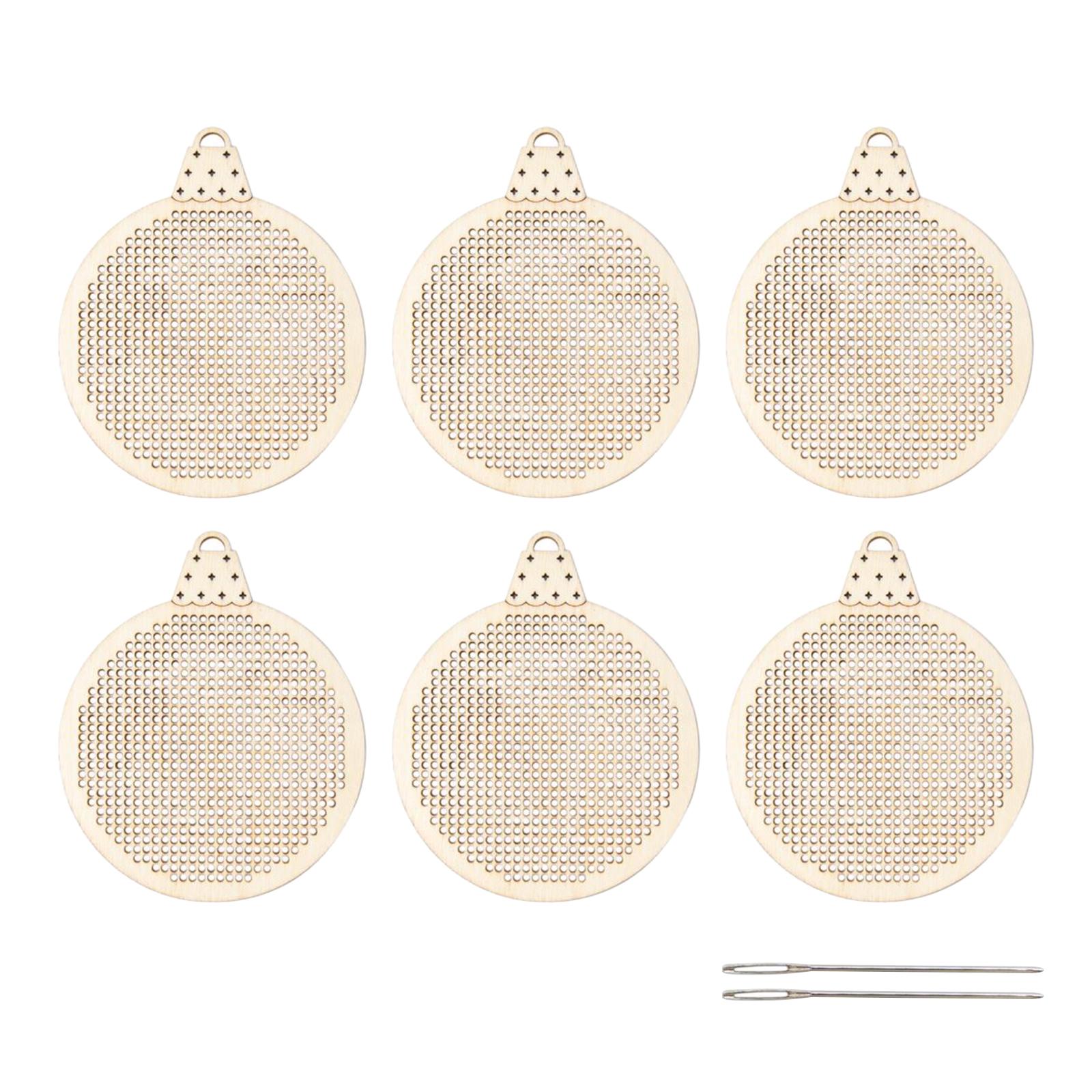 6x Holzscheiben DIY Stickerei  – Embroidery Xmas Tree Bewertung und Preis