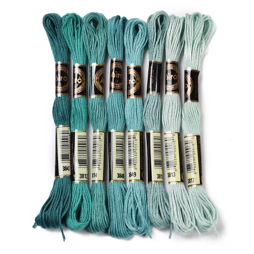 1 Set 8 Stränge 0,5mm 6-fädige – Embroidery Stitch Bewertung und Preis
