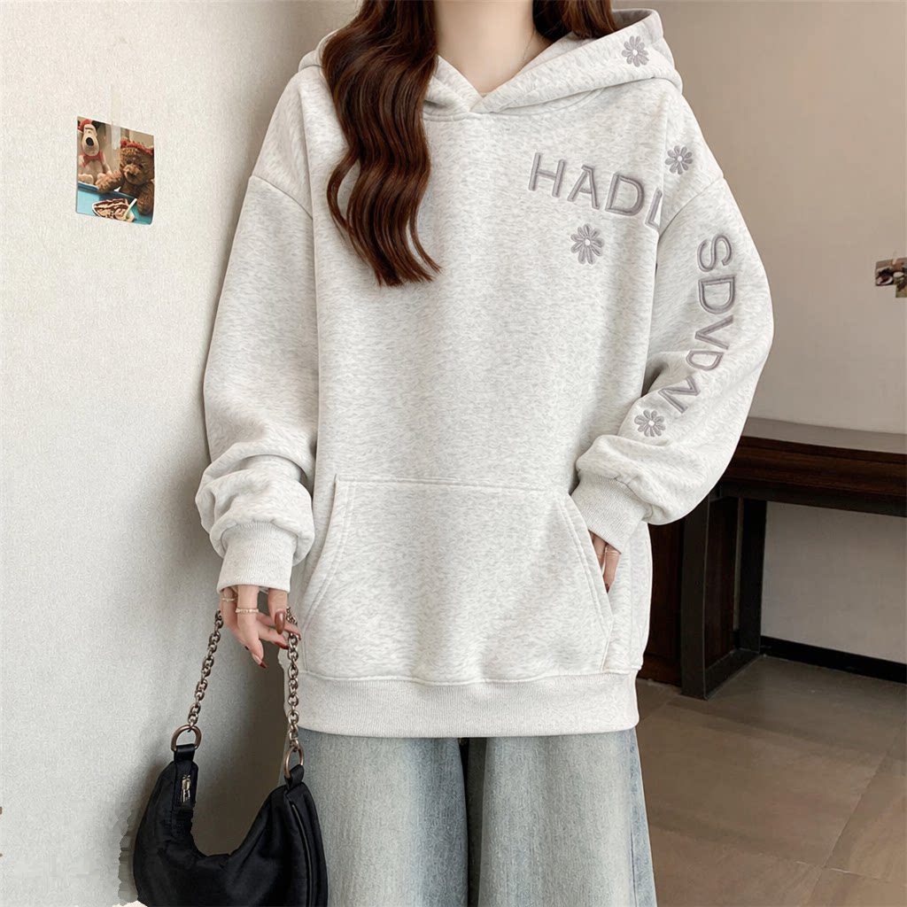 Einfarbiger Damen-Hoodie Modis – Embroidery Letter N Bewertung und Preis