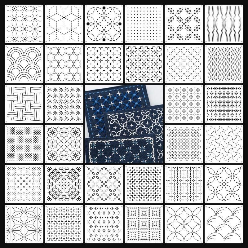 9/32-teiliges Sashiko-Stickere – Embroidery Handicraft Bewertung und Preis